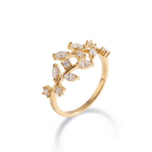 Rocío | Anillo en Espiral de Cristal