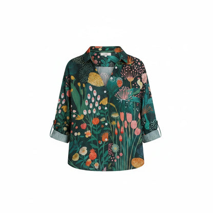 Laura | Blusa con estampado colorido