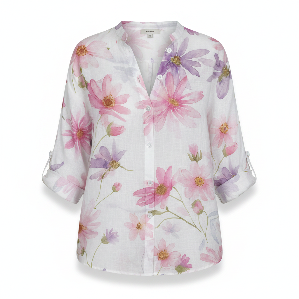 Laura | Blusa con estampado colorido