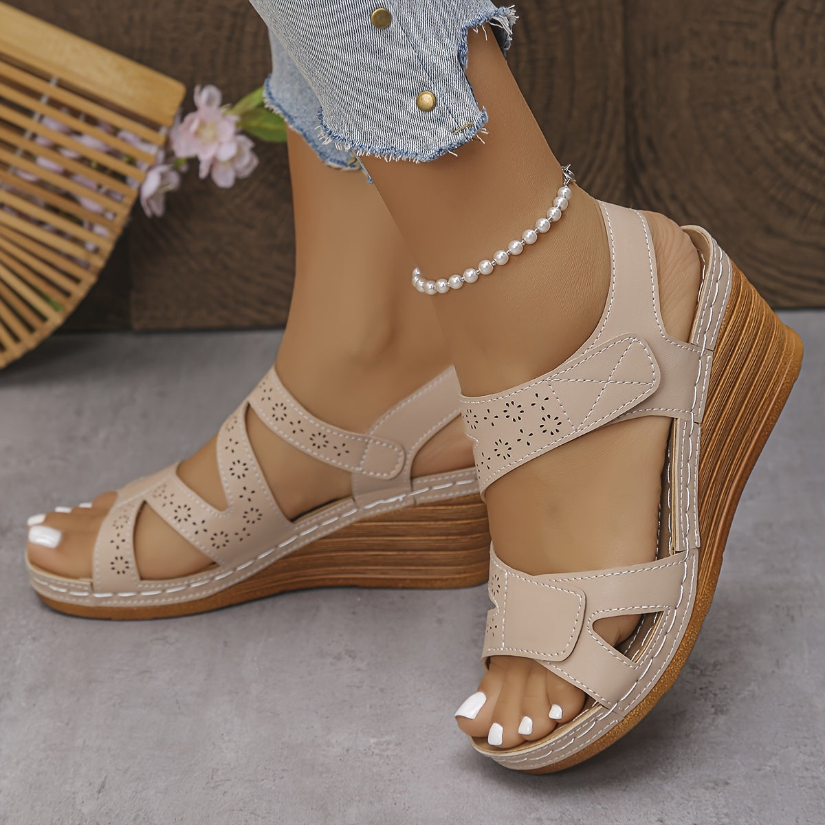 Prado | Sandalias con cuña acolchada