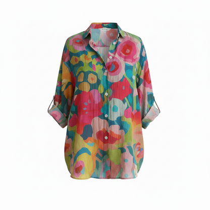 Laura | Blusa con estampado colorido