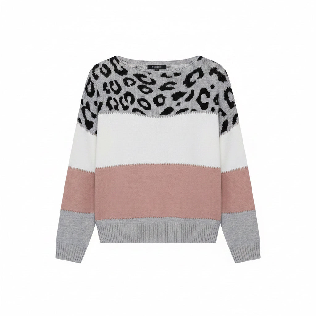 Marta | Jersey con Estampado de Leopardo