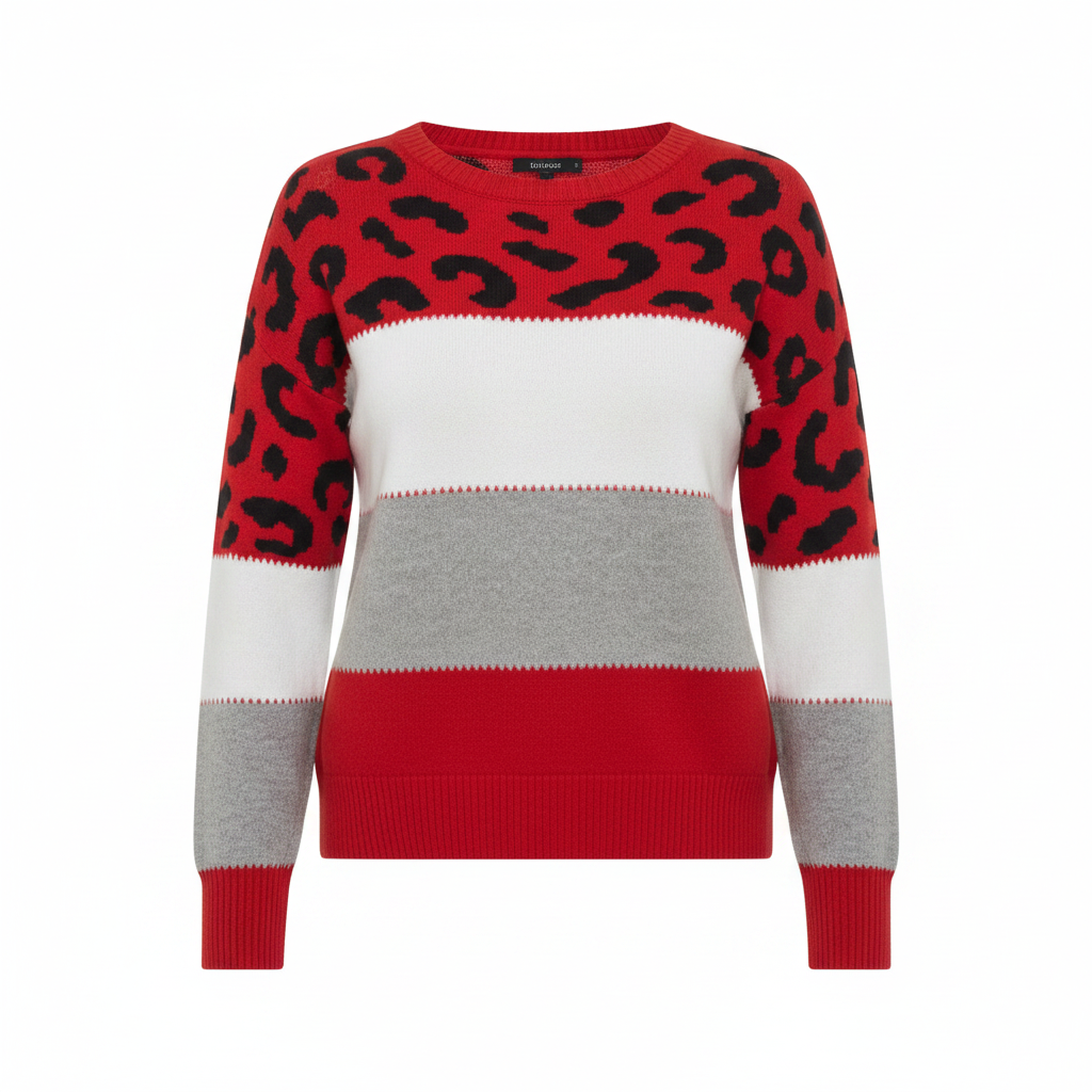 Marta | Jersey con Estampado de Leopardo