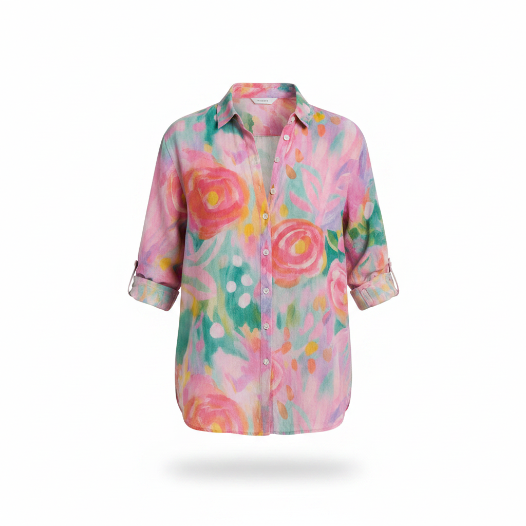 Laura | Blusa con estampado colorido