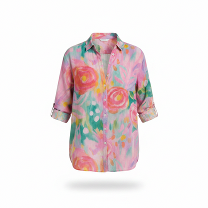 Laura | Blusa con estampado colorido