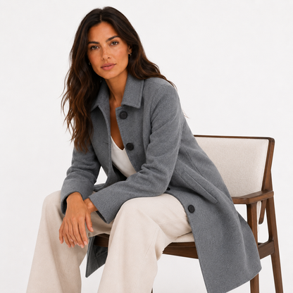 Helena | Abrigo de invierno para mujer con un botón