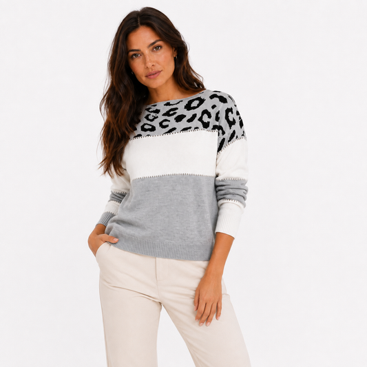 Marta | Jersey con Estampado de Leopardo