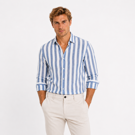 Rubén | Camisa de rayas ligera de verano