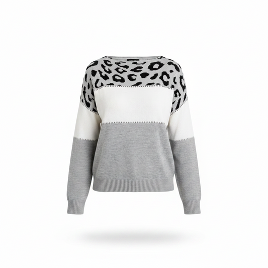 Marta | Jersey con Estampado de Leopardo