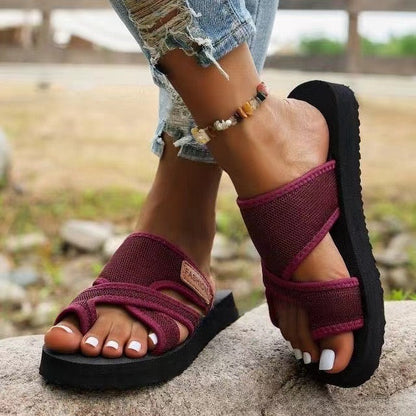 Nadine | Sandalias deslizantes cómodas y acolchadas