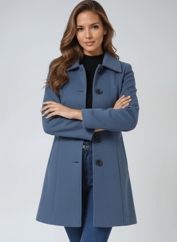 Helena | Abrigo de invierno para mujer con un botón