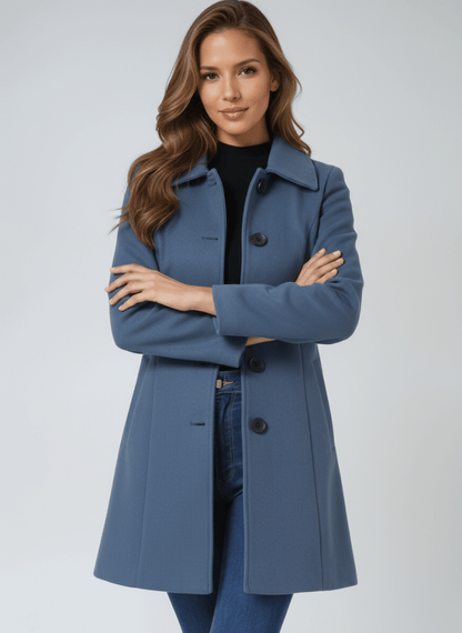 Helena | Abrigo de invierno para mujer con un botón