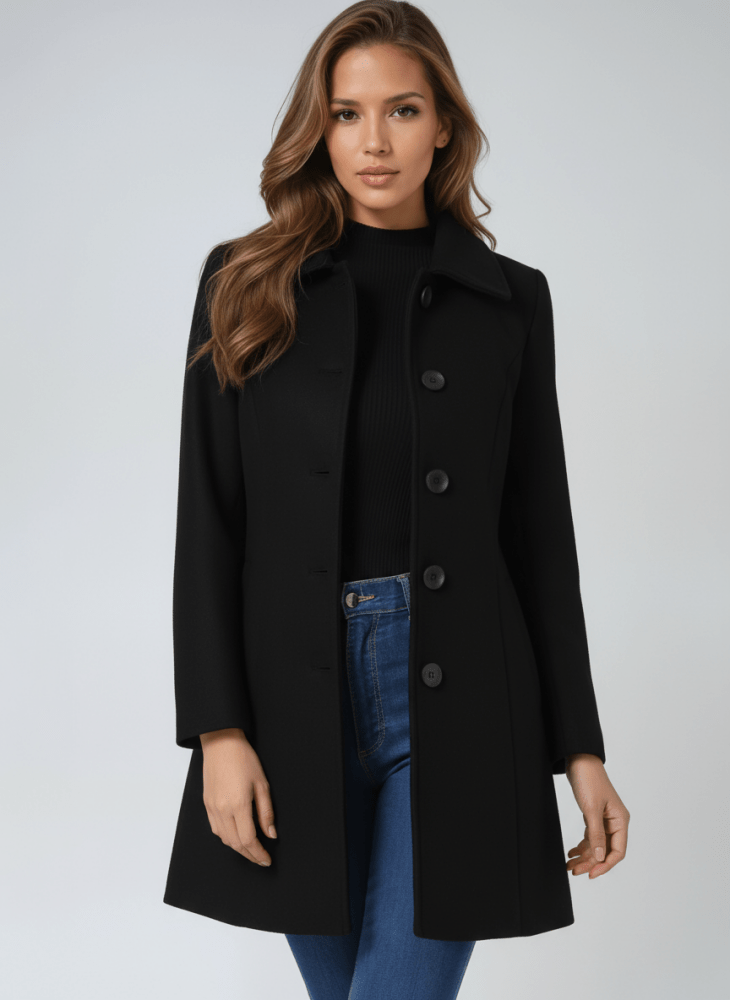 Helena | Abrigo de invierno para mujer con un botón