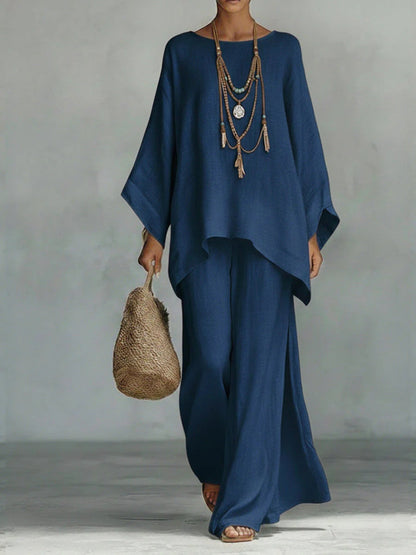 María | Conjunto de lino elegante y fluido