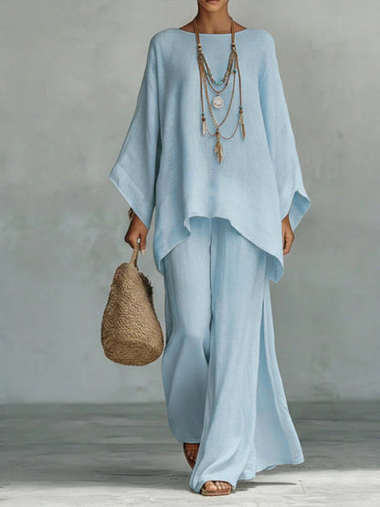 María | Conjunto de lino elegante y fluido
