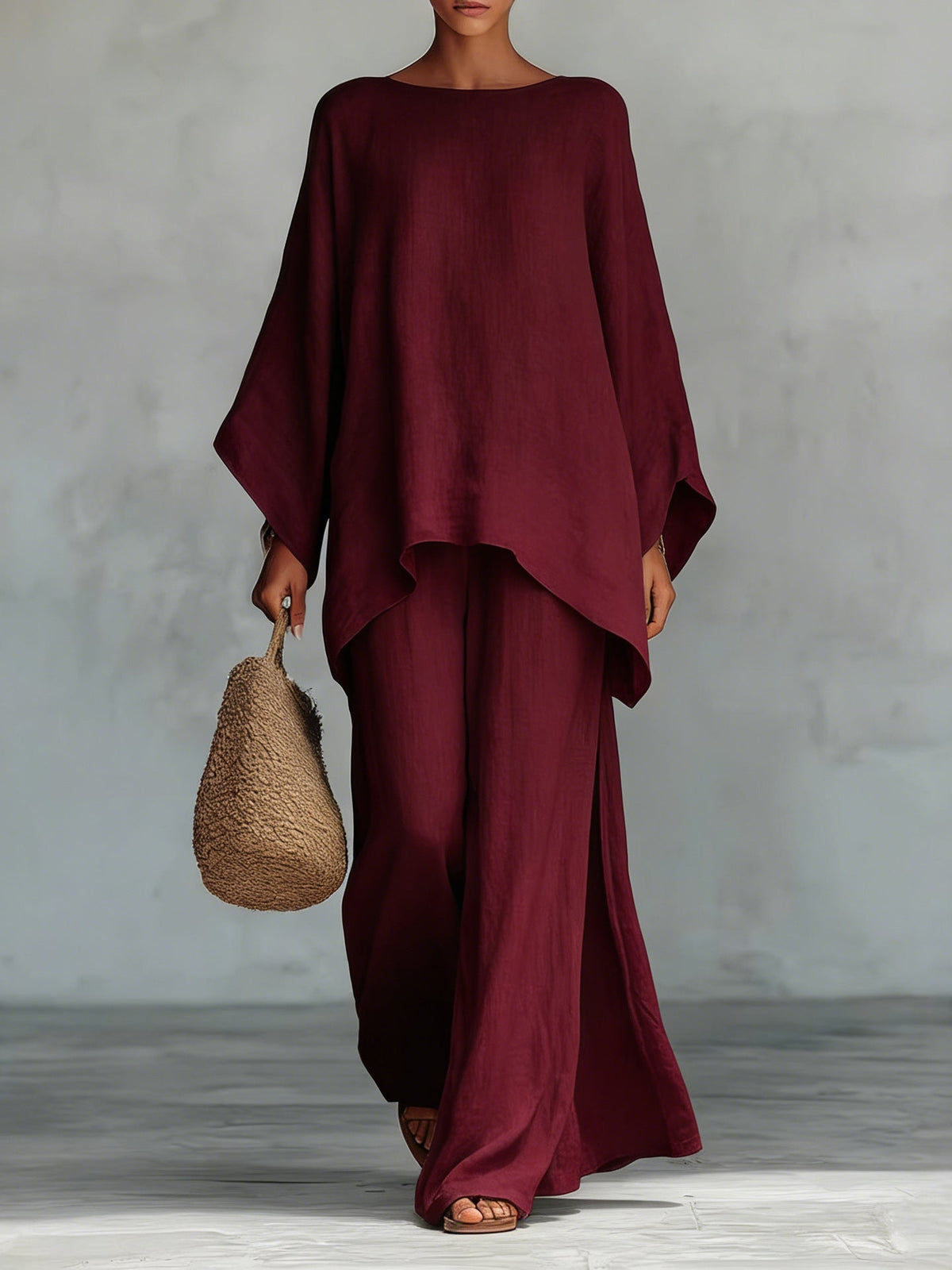María | Conjunto de lino elegante y fluido