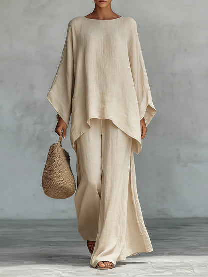 María | Conjunto de lino elegante y fluido