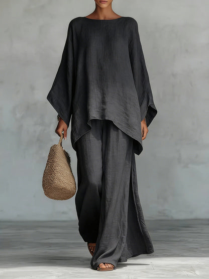 María | Conjunto de lino elegante y fluido