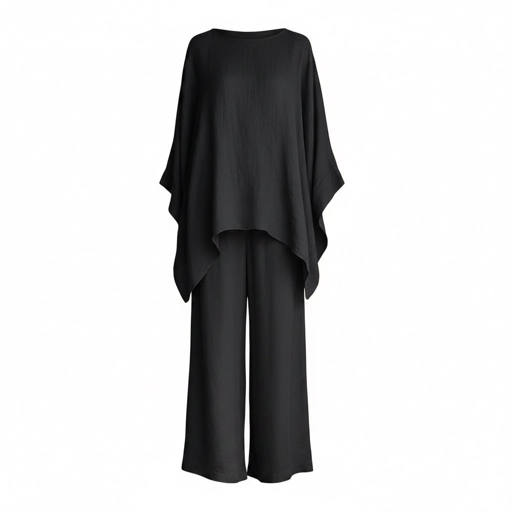 María | Conjunto de lino elegante y fluido