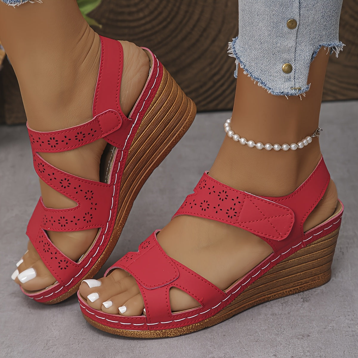 Prado | Sandalias con cuña acolchada