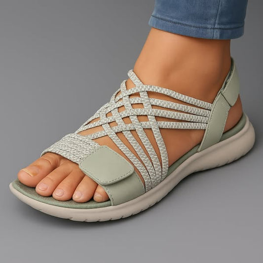 María | Sandalias cómodas de tejido trenzado