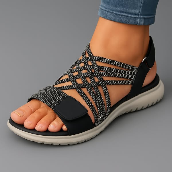María | Sandalias cómodas de tejido trenzado