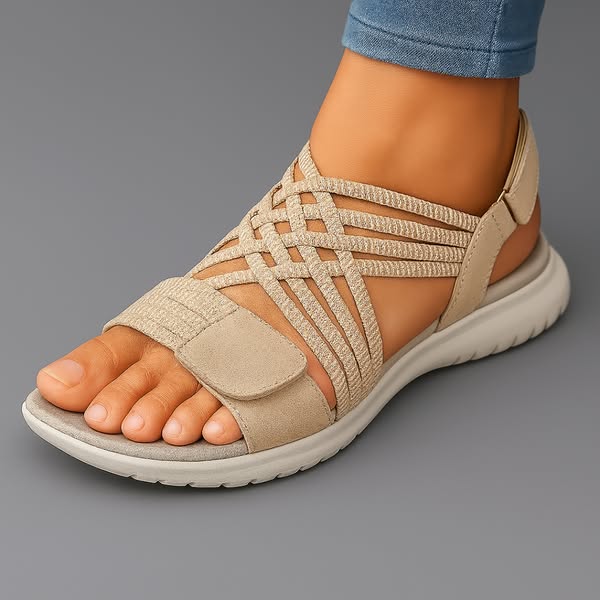 María | Sandalias cómodas de tejido trenzado