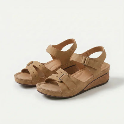 Coral | Sandalias de cuña cómodas con acolchado