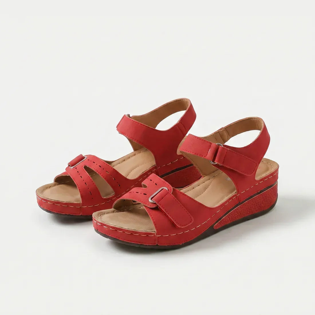 Coral | Sandalias de cuña cómodas con acolchado